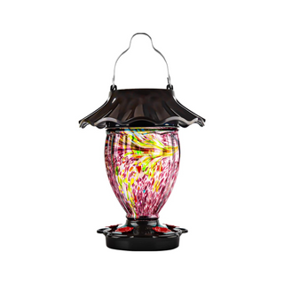 Solar Powered Color Changing Hummingbird Feeder for Outdoors Hanging,  32 Fl.Oz