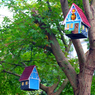 Garden Bird House for outside Clearance Hanging Outdoors Country Cute Birdhouses for Wren Finchs Chickadee Hummingbird Tree Swallow Cage Kids Nature Lover Bluebird House(Red),  bird house, bird houses, awa nest, awanest, cage for my birds, all things feathered, hummingbird cage, hummingbird nest, tools for my humming bird, yellow bird nest, tools for my yellowbird, humming bird facts, bird feed